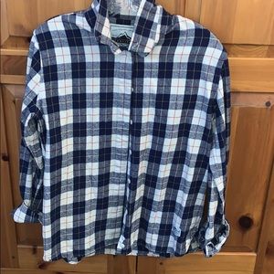 Blue/White flannel